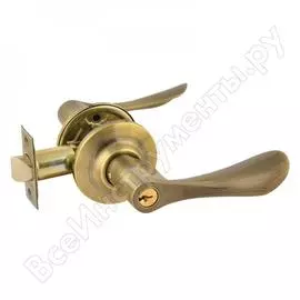 Ручка-защелка нора-м new стар.бронза зв3-01 ключ/фикс. 15663