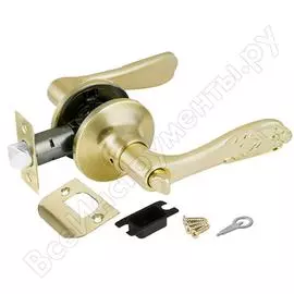 Ручка защелка punto 6033 sb-b фик. мат. золото 36787