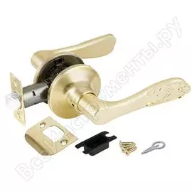 Ручка защелка punto 6033 sb-p без фик. мат. золото 36791