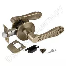 Ручка защелка punto 6037 mab-p без фик. мат. бронза 36867