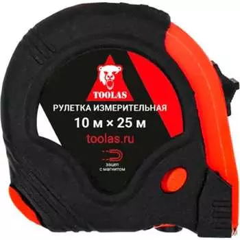 Рулетка TOOLAS МАГНИТ 12584