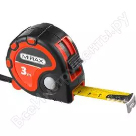 Рулетка в двухкомпонентном пластиковом корпусе mirax rx-3 3м 16мм 34013-03-16
