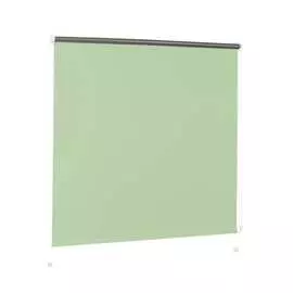 Рулонная штора brabix светонепроницаемая блэкаут, 50х175 см, светло-зеленый/серебро 606006