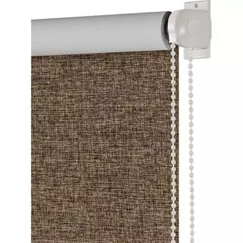 Рулонная штора ПраймДекор Blackout Рогожка Меланж 8043094