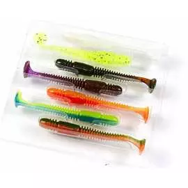 Съедобные искусственные виброхвосты Lucky John LJ Pro Series TIOGA 140103-MIX1