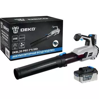 Садовая аккумуляторная бесщеточная воздуходувка DEKO DKBL20 PRO 063-4362