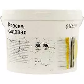 Садовая антисептическая латексная краска Доминар БС 01 N87627