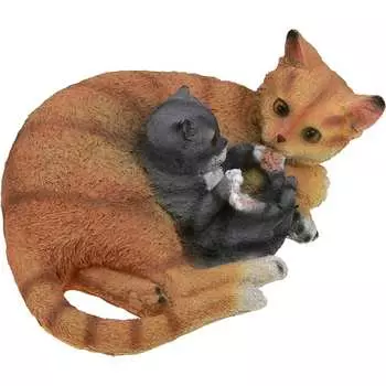 Садовая фигура ФлораПласт Кошка с котенком 67821