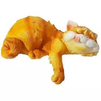 Садовая фигура ФлораПласт Котик улыбается лапа вниз 41907