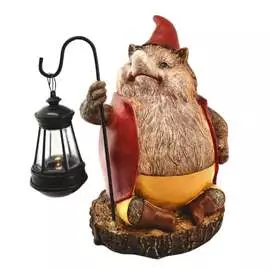 Садовая фигурка чудесный сад 535 ёж с фонарем, 19см, полирезина 4606400626992