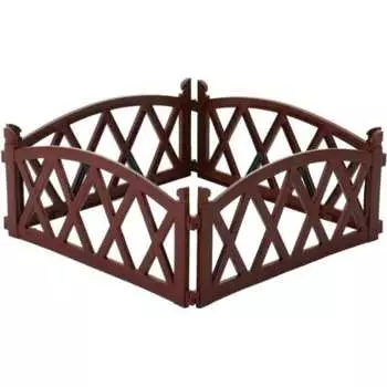 Садовое ограждение МАСТЕРСАД АРК-корич