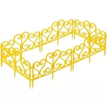 Садовое ограждение МАСТЕРСАД АЖР-желт