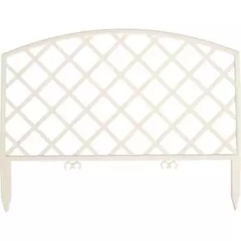 Садовое ограждение ПОЛИМЕРСАД Забор декоративный №6 ПС-ЗД6-бел