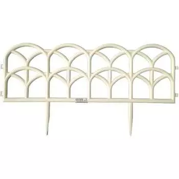 Садовое ограждение ПОЛИМЕРСАД Забор декоративный №10 ПС-ЗД10-бел