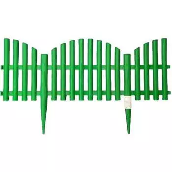 Садовое ограждение ПОЛИМЕРСАД Забор декоративный №9 ПС-ЗД9-зел