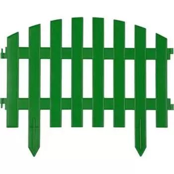 Садовое ограждение ПОЛИМЕРСАД Забор декоративный №2 ПС-ЗД2-зел