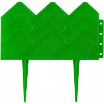 Садовый бордюр ПОЛИМЕРСАД Для клумб ПС-Б03-зел