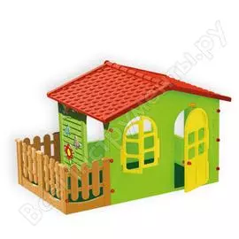 Садовый домик с забором mochtoys 10498 сг000002476