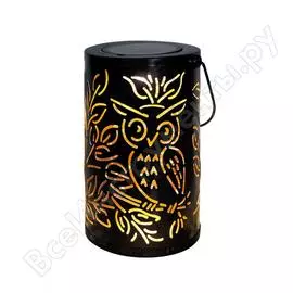 Садовый фонарь чудесный сад 665 филин, диодный, проекционный, на солнечной батарее, металл 4606400207474