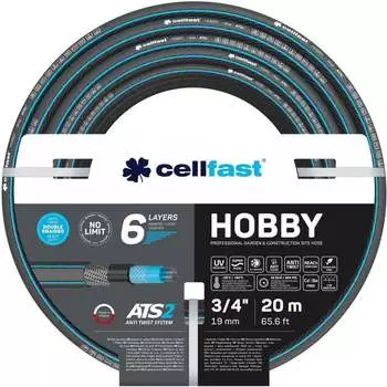 Садовый шланг Cellfast HOBBY ATS2 6 слоев, 3 16-222