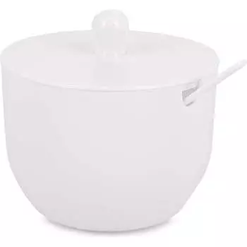 Сахарница ЗПИ "Альтернатива" Джелли 0,40л с ложкойбелый М8295