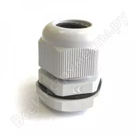 Сальник зэтарус pg48, пластик, 37-44мм ip68 серый zeta30890