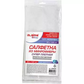 Салфетка LAIMA WHITE ULTRA DENSE OVERCLOCK белая HOME 608226