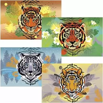 Салфетка МУЛЬТИДОМ Ауф Тигр МТ88-395