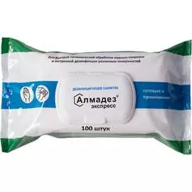 Влажные салфетки АЛМАДЕЗ Экспресс №100 САЛ-В-20