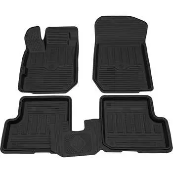 Салонный резиновый коврик для Renault Sandero 18-Н.В. REZKON