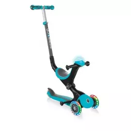 Самокат globber go up deluxe play lights, бирюзовый 648-105