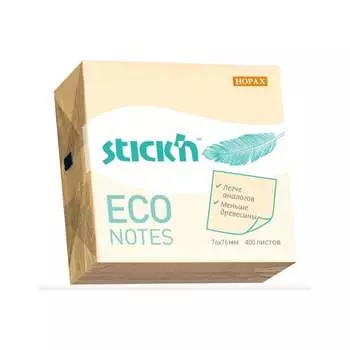Самоклеящийся бумажный блок STICK`N ECO 21799 1065774