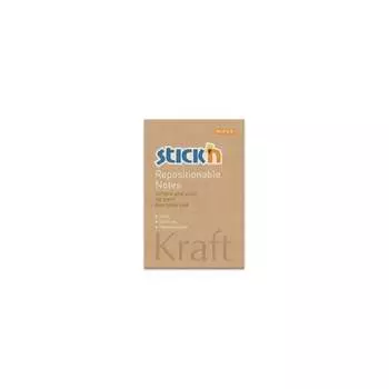 Самоклеящийся бумажный блок STICK`N Kraft Notes 21638 381488