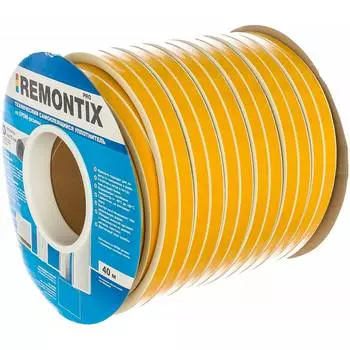 Самоклеящийся уплотнитель remontix d40, 14x12 мм, белый sd-55c