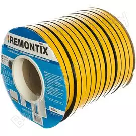 Самоклеящийся уплотнитель remontix d40, 14x12 мм, черный sd-55