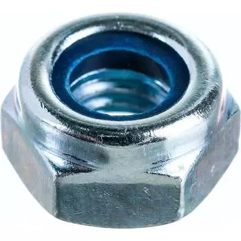 Самоконтрящаяся оцинкованная гайка Стройметиз М10 DIN985 4 шт. 3040061