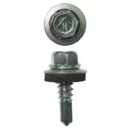 Саморез для крепления кровель ЗУБР цвет RAL 8017 "шокол.-коричн.", оцинк., 5,5x19мм 4-300310-55-019