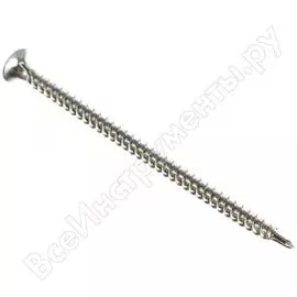Оцинкованный потайной саморез для гкл по металлу МЕТИЗНЫЙ ДВОР 4,2x76 (100 шт.) 4607159062925