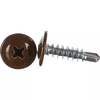 Саморез по металлу Саморезик полусф, сверло DGVs-4,2/16-200-RAL8017