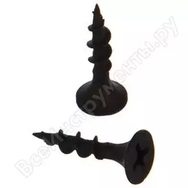 Саморез саморезик 3,5х19 гипсокартон/дерево, редкий шаг резьбы, оксид. 1000 шт sw/gd-3,5х19-1 000