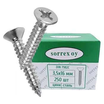 Саморез SORREX 7982C-ZN-M3.5X16 7982C-1-035-016 250