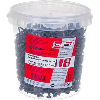 Саморез Tech-Krep 3,5х35 1000 шт. 100092