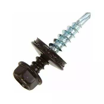 Саморез Tech-Krep 4,8х28 RAL8019 коричневый 60 шт. 124633