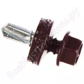 Саморезы для крепления кровель. матер. к метал. конструкциям зубр цвет ral 3005 "темно-красн.", оцинк., 5,5x19 мм, 500 штук 4-300315-55-019-3005