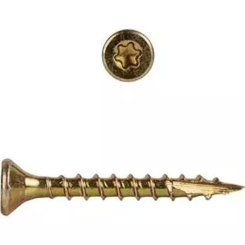 Саморезы по дереву КРЕП-КОМП Torx, 4,0x20 миллиметр (50 шт) желтые сдт420мф