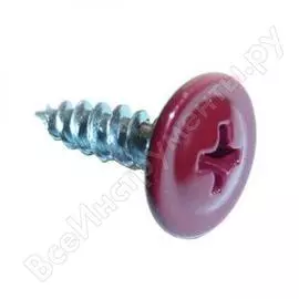 Саморезы tech-krep прессшайба, острые 4,2х25 3005 винно-красный 1000 шт ут-00005642