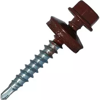 Самосверлящий винт HARDWEX ТМ HWX3-W-P6-4.8x19 мм. св.№2, RAL 3009 (250 шт.) 5190000000508