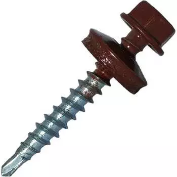 Самосверлящий винт HARDWEX ТМ HWX2-W-P5-4.8x28 мм. св.№1, RAL 3009 (250 шт.) 5190000001727