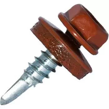 Самосверлящий винт HARDWEX ТМ HWX7-W-P9-5.5x25 мм. св.№3, RAL 8004 (250 шт.) 5190000239731