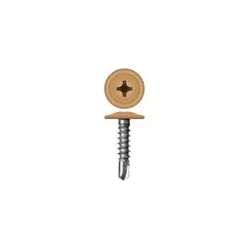 Самосверлящий винт HARDWEX ТМ HWX2-T-P5-4.2x16 мм, RAL 1011 (1000 шт.) 2500000024467